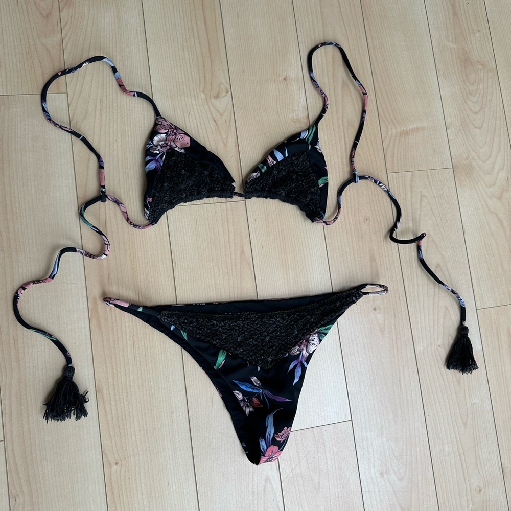 Rove Swim Bikini with Crochet Detail Wild Orchid Acacia Swimwear